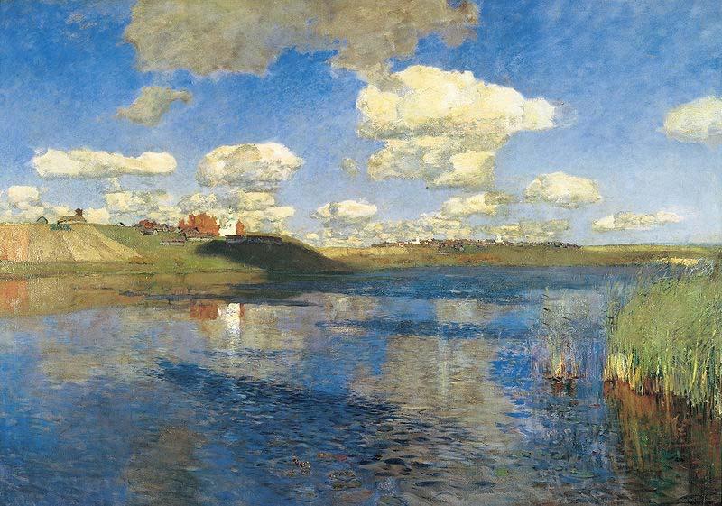Isaac Levitan Lake. Russia Germany oil painting art